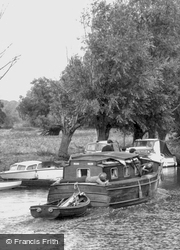 Relaxing On The Boat c.1960, Hemingford Grey
