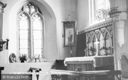 Church Altar And Side Window c.1960, Hemington