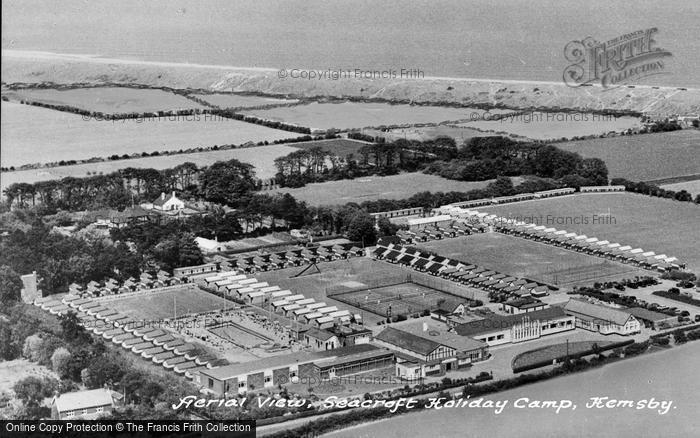 Photo of Hemsby, Aerial View, The Lily Pool, Seacroft Holiday Camp c.1955