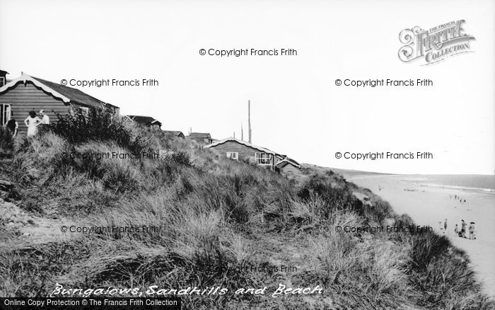 Photo of Hemsby, Bungalows, Sandhills And Beach c.1955