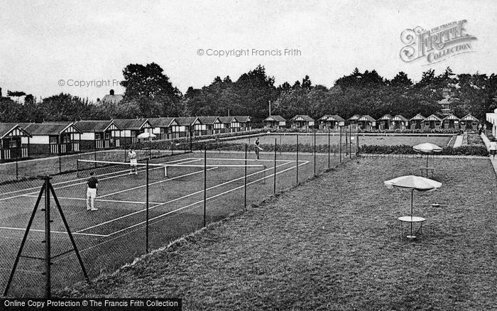 Photo of Hemsby, Seacroft Holiday Camp, Tennis Court And Bowling Green c.1960