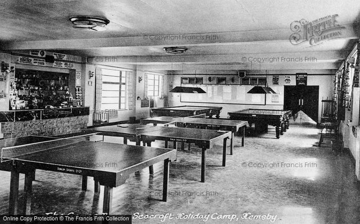 Photo of Hemsby, Seacroft Holiday Camp, The Games Room c.1955