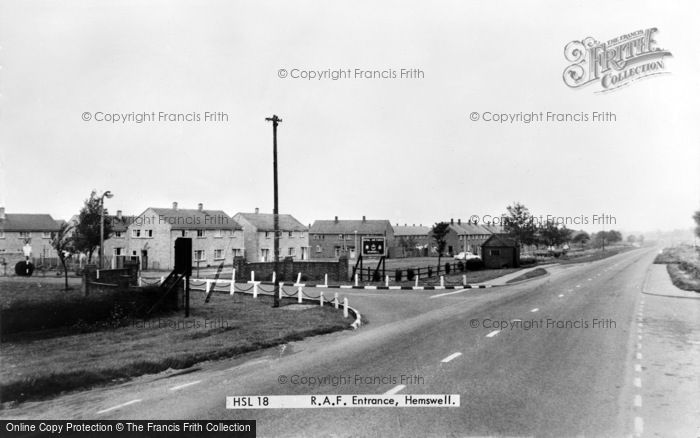 Photo of Hemswell, R.A.F. Entrance c.1960