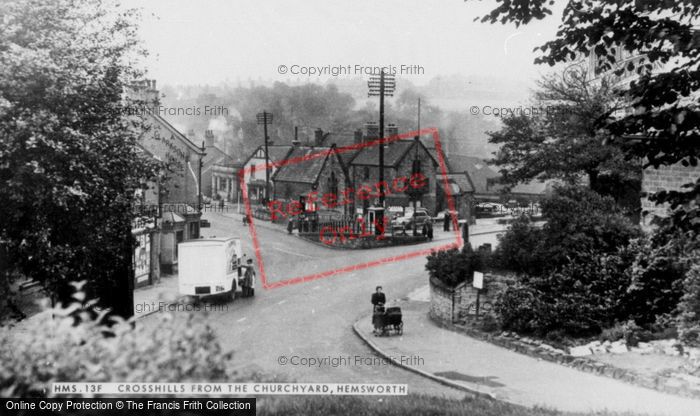 Photo of Hemsworth, Crosshills From The Churchyard c.1955