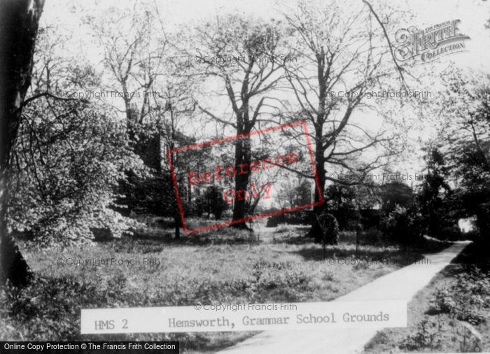 Photo of Hemsworth, The Grammar School Grounds c.1955
