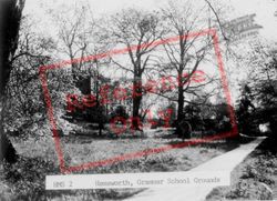 The Grammar School Grounds c.1955, Hemsworth