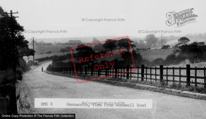 Photo of Hemsworth, The View From Wombwell Road c.1955