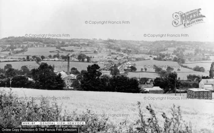 Photo of Hemyock, General View c.1955