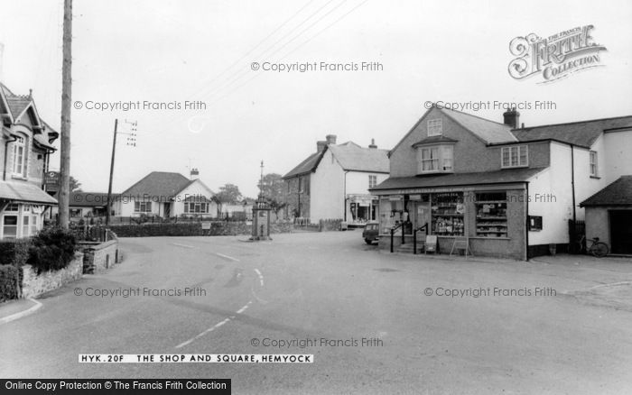 Photo of Hemyock, The Shop And Square c.1960