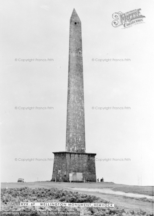 Photo of Hemyock, Wellington Monument c.1955