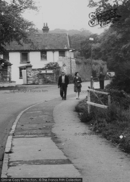 Photo of Henbury, Couple In Station Road c.1960