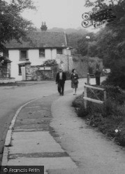 Couple In Station Road c.1960, Henbury