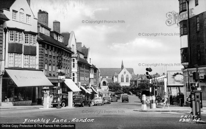 Photo of Hendon, Finchley Lane c.1955