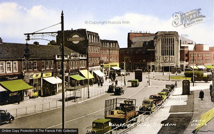 Photo of Hendon, Watford Way c.1955