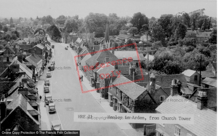 Photo of Henley In Arden, From Church Tower c.1950