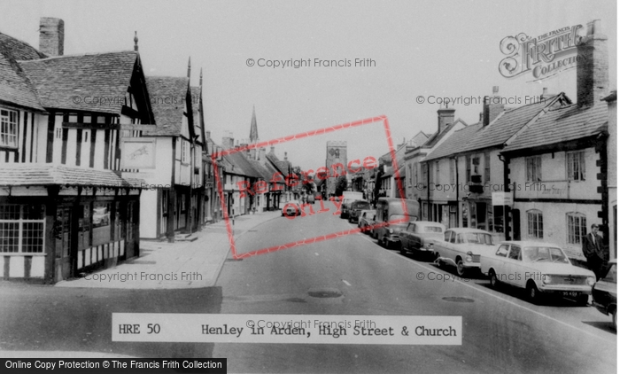 Photo of Henley In Arden, High Street And Church c.1965