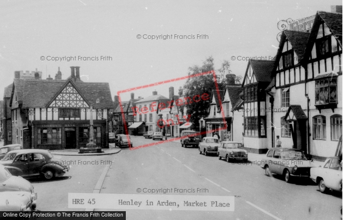 Photo of Henley In Arden, Market Place c.1960