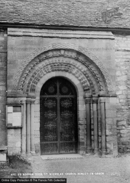Photo of Henley In Arden, St Nicholas Church, Norman Door c.1960