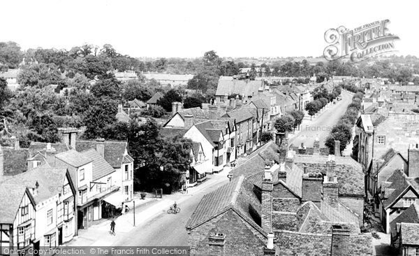 Photo of Henley In Arden, View From St John's Church Tower c.1950