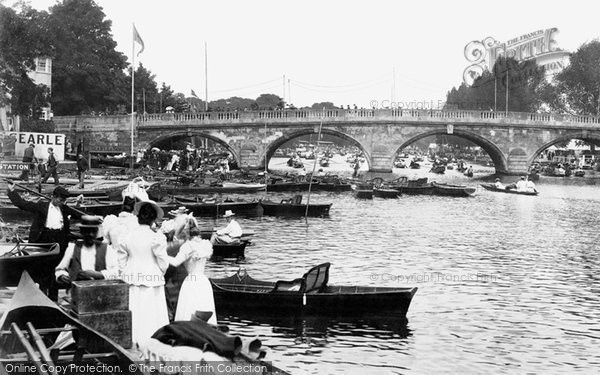 Photo of Henley On Thames, Boating 1899