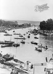Boats At The Regatta 1890, Henley-on-Thames