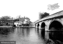 Bridge And Vicarage 1893, Henley-on-Thames