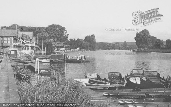 Photo of Henley On Thames, Landing Stage And River c.1955