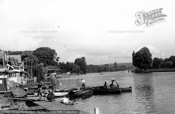 Photo of Henley On Thames, Landing Stage From Bridge c.1955