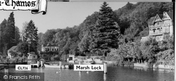 Marsh Lock c.1955, Henley-on-Thames