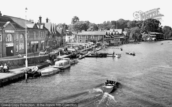 Photo of Henley On Thames, Riverside From The Bridge c.1955