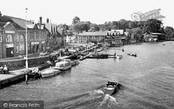 Riverside From The Bridge c.1955, Henley-on-Thames