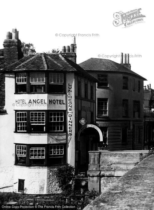 Photo of Henley On Thames, The Angel Hotel From The River Bridge c.1955