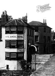 The Angel Hotel From The River Bridge c.1955, Henley-on-Thames
