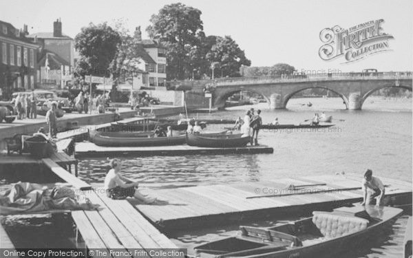 Photo of Henley On Thames, The Landing Stage, River Terrace c.1955