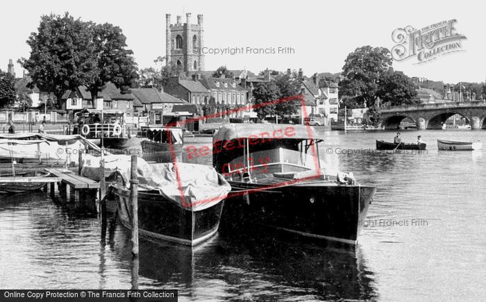Photo of Henley On Thames, The River And Church c.1955