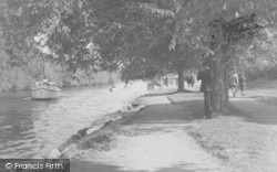 The Tree Lined Riverside c.1950, Henley-on-Thames