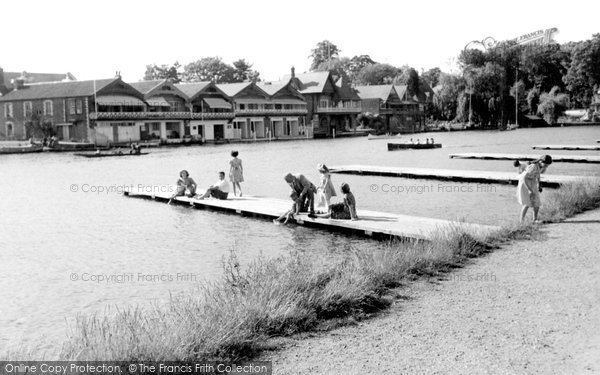 Photo of Henley On Thames, Tow Path Scene c.1955