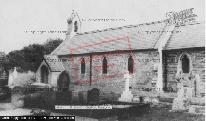 Photo of Henllan, St David's Church c.1955