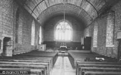 St Sadwrn Church Interior 1936, Henllan