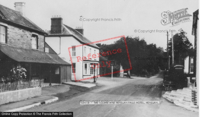 Photo of Henllan, The Square And Falls Hotel c.1955