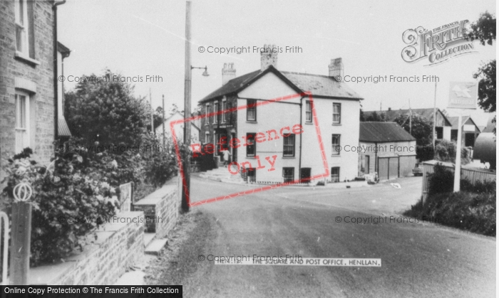 Photo of Henllan, The Square And Post Office c.1960