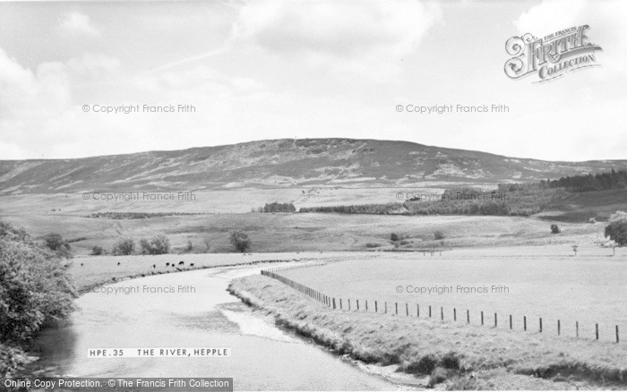 Photo of Hepple, The River c.1955
