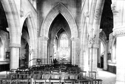 Belmont Provisional Cathedral Interior 1898, Hereford