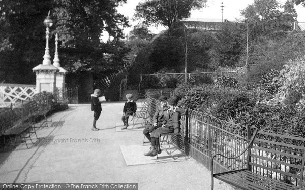 Photo of Hereford, Boys, Castle Green Gardens 1906