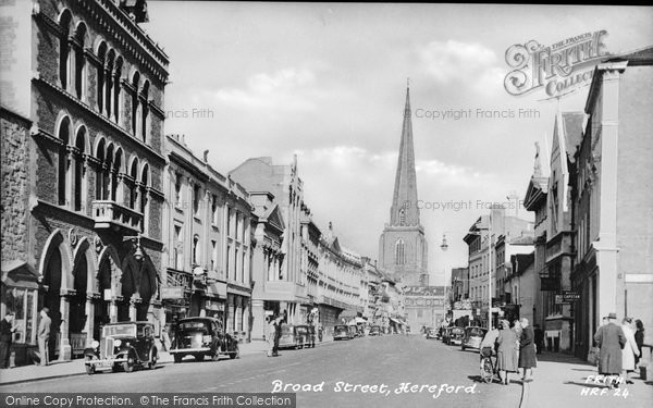 Photo of Hereford, Broad Street c.1950