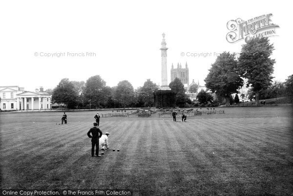 Photo of Hereford, Castle Green, Bowls 1910