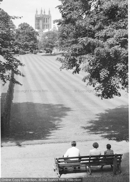 Photo of Hereford, Castle Green Gardens c.1960