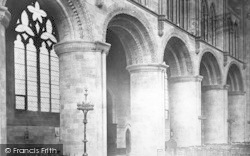 Cathedral, Across Nave c.1869, Hereford