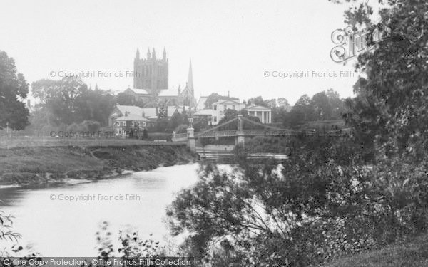 Photo of Hereford, Cathedral And River Wye 1910