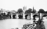 Cathedral And Wye Bridge 1891, Hereford